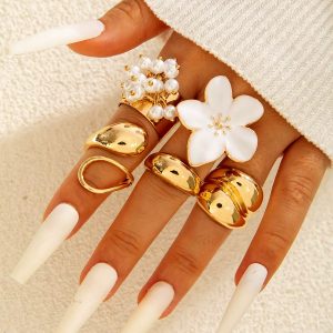 Trendy finger ring set (SSR-001)